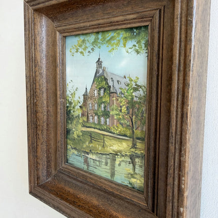 Handcrafted Landscape Oil Painting "Framed Painting" Authentic Small Artwork Holland Art Shop