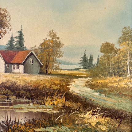 Rustic Landscape Oil Painting "Country House" Detailed Art Holland Art Shop