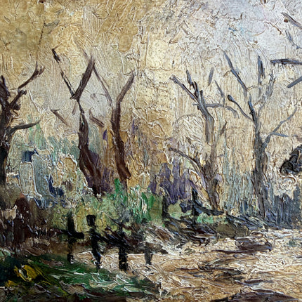 Refined Landscape Oil Painting "Gilded Frame" Vintage Art Holland Art Shop