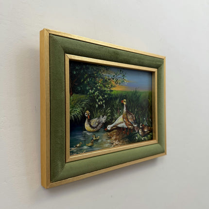 Handcrafted Animals Oil Painting "Framed Painting" Refined Small Artwork Holland Art Shop