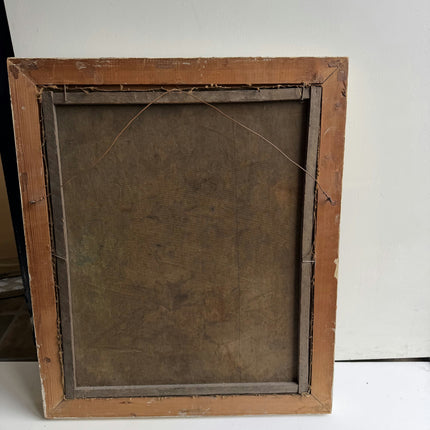 Refined Cityscape Oil Painting "Town Street" Original Art Holland Art Shop