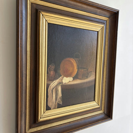 Elegant Still Life Oil Painting "Brass Pan" Traditional Artwork Holland Art Shop