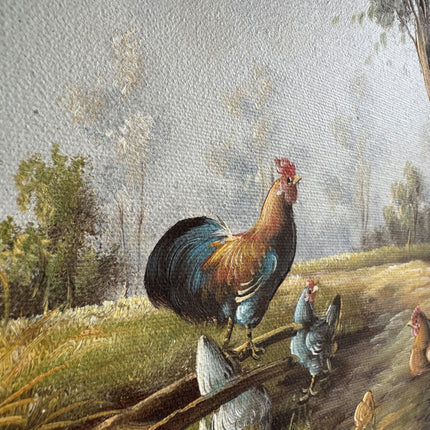 Traditional Animals Oil Painting "Ornate Frame" Authentic Small Artwork Holland Art Shop