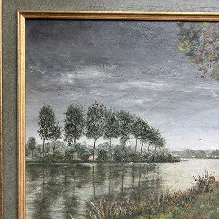 Expressive Landscape Oil Painting "Lone Tree" Elegant Art Holland Art Shop
