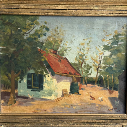Elegant Farm Oil Painting "Country Cottage" Timeless Art Holland Art Shop