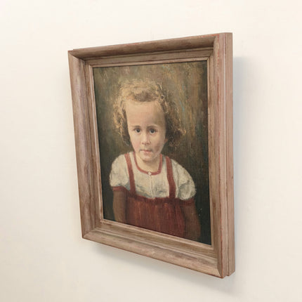 Rustic Interior Oil Painting "Pensive Child" Expressive Artwork Holland Art Shop