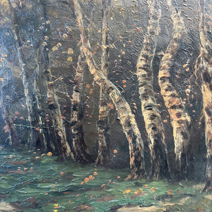 Wonderful Oil Painting Landscape "Autumn Pathway" Original Medium Art Holland Art Shop