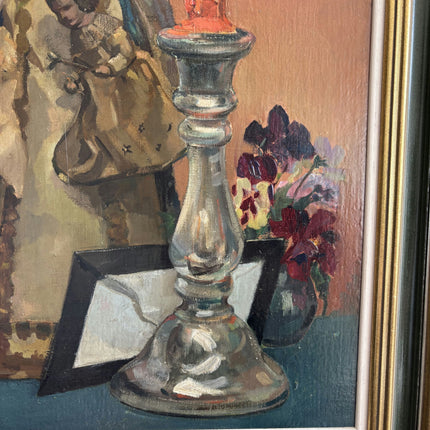 Authentic Figurative Oil Painting "Madonna Statue" Refined Artwork Holland Art Shop