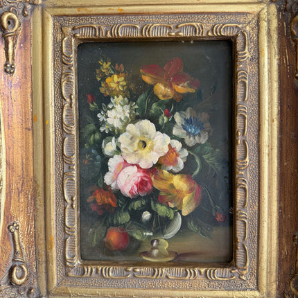 Original Floral Still Life Oil Painting "Flower Bouquet" Small Artwork Holland Art Shop