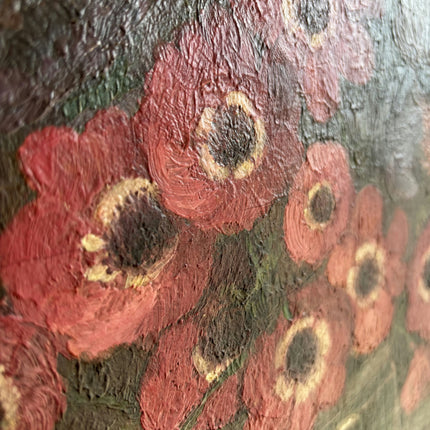 19th Century Antique Oil Painting "Red Anemones" Art Holland Art Shop