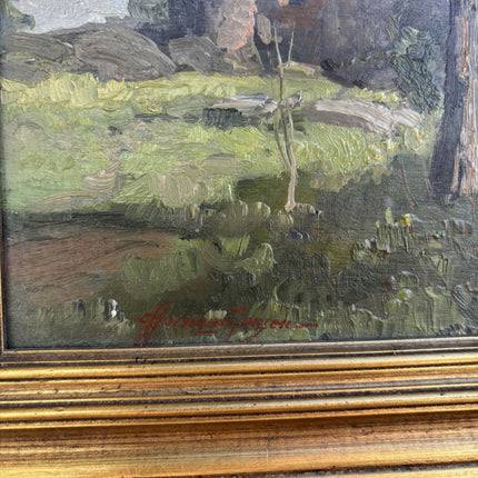 Elegant Landscape Oil Painting "Oak Tree" Timeless Art Holland Art Shop