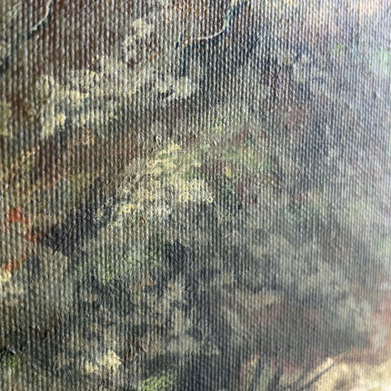 Elegant Landscape Oil Painting "River Trees" Vintage Artwork Holland Art Shop