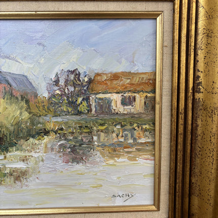 Authentic Landscape Oil Painting "Gold Frame" Refined Artwork Holland Art Shop
