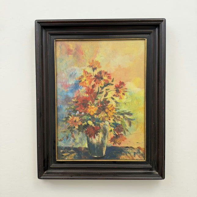 Detailed Floral Still Life Oil Painting "Flower Vase" Traditional Art Holland Art Shop