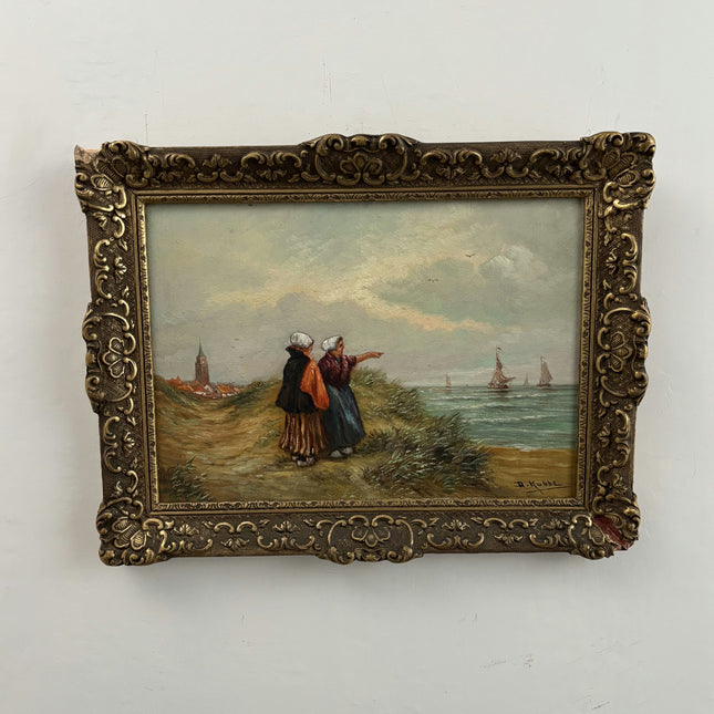 Elegant Interior Oil Painting "Two Women" Timeless Art Holland Art Shop