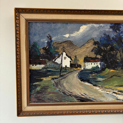 Figurative Oil Painting Landscape "Mountain Road" Refined Large Artwork Holland Art Shop
