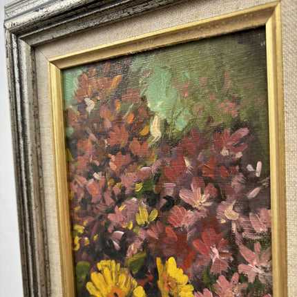 Expressive Floral Still Life Oil Painting "Yellow Flower" Original Small Art Holland Art Shop