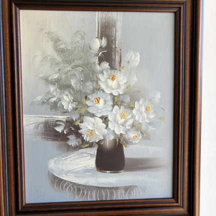 Elegant Floral Still Life Oil Painting "Flower Vase" Handcrafted Art Holland Art Shop