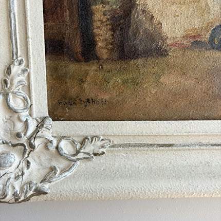 Refined Interior Oil Painting "Ornate Frame" Authentic Large Art Holland Art Shop