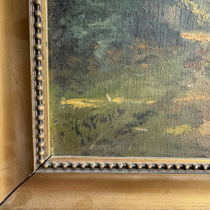 Authentic Landscape Oil Painting "Thatched Cottage" Elegant Art Holland Art Shop