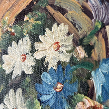 Classic Floral Still Life Oil Painting "Carved Frame" Original Small Artwork Holland Art Shop