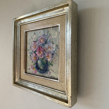 Authentic Oil Painting Flowery Still Life "Floral Arrangement" Fine Belgique Art Holland Art Shop