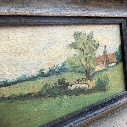 Authentic Landscape Oil Painting "Framed Painting" Original Small Artwork Holland Art Shop