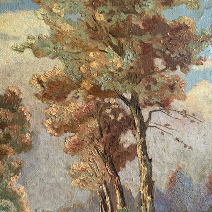 Elegant Landscape Oil Painting "Autumn Tree" Detailed Artwork Holland Art Shop