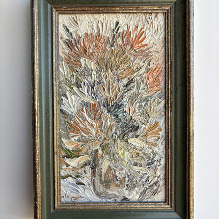 Expressive Floral Still Life Oil Painting "Framed Bouquet" Detailed Artwork Holland Art Shop