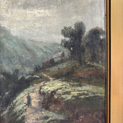 19th Century Antique Scenery Oil Painting "Gilded Frame" Artwork Holland Art Shop