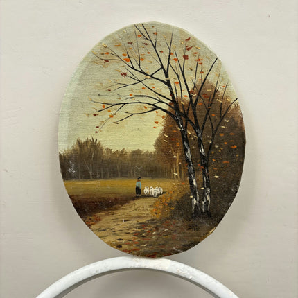 Elegant Landscape Oil Painting "Grazing Sheep" Detailed Small Art Holland Art Shop