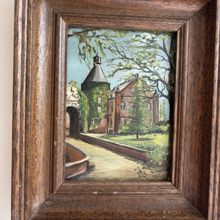 Authentic Cityscape Oil Painting "Framed Painting" Classic Small Art Holland Art Shop