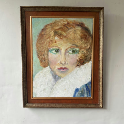Refined Portrait Oil Painting "Woman Head" Detailed Art Holland Art Shop