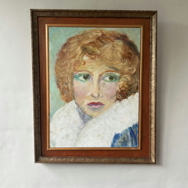 Refined Portrait Oil Painting "Woman Head" Detailed Art Holland Art Shop