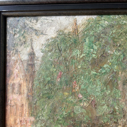 Handcrafted Cityscape Oil Painting "Framed Painting" Elegant Artwork Holland Art Shop
