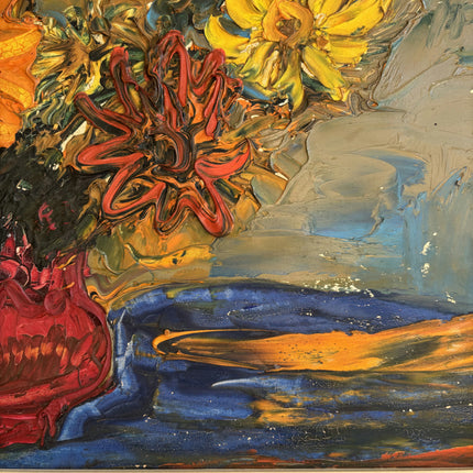 Authentic Floral Still Life Oil Painting "Sunflower Bouquet" Timeless Art Holland Art Shop