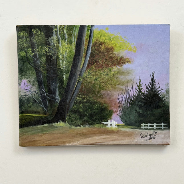 Detailed Landscape Oil Painting "Big Tree" Classic Small Art Holland Art Shop