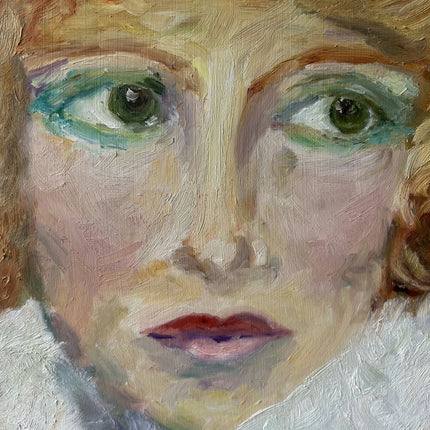 Refined Portrait Oil Painting "Woman Head" Detailed Art Holland Art Shop