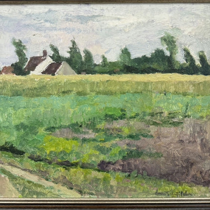 Elegant Landscape Oil Painting "Thatched Cottage" Classic Artwork Holland Art Shop