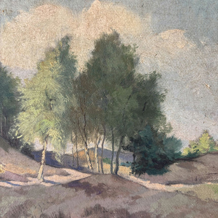 1941 Landscape Oil Painting "Framed Painting" Small Artwork Holland Art Shop