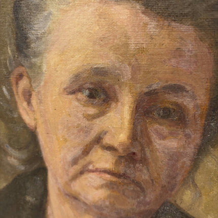 Timeless Portrait Oil Painting "Metal Panel" Elegant Small Art Holland Art Shop