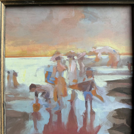 Handcrafted Seascape Oil Painting "Gilded Frame" Vintage Artwork Holland Art Shop