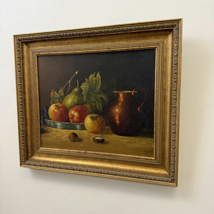 Rustic Still Life Oil Painting "Fruit Bowl" Elegant Artwork Holland Art Shop