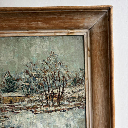 Timeless Winter Landscape Oil Painting "Winter Trees" Refined Belgique Art Holland Art Shop