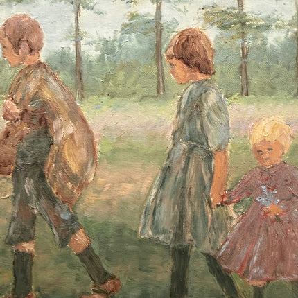 Authentic Still Life Oil Painting "Three Children" Classic Art Holland Art Shop