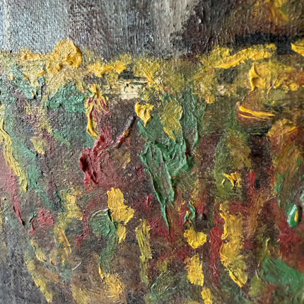 Expressive Cityscape Oil Painting "Stone Bridge" Detailed Large Artwork Holland Art Shop