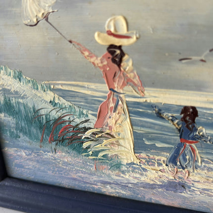 Detailed Figurative Oil Painting "Woman Walking" Handcrafted Small Artwork Holland Art Shop
