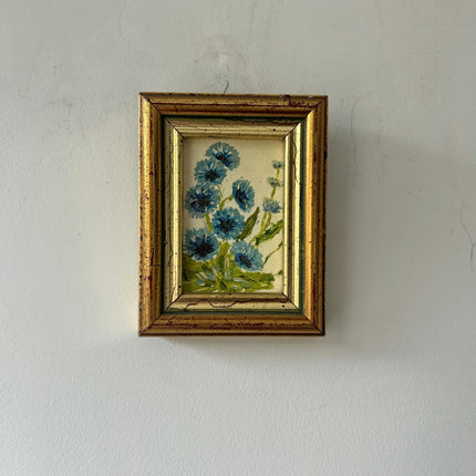 Detailed Floral Still Life Oil Painting "Small Frame" Rustic Small Art Holland Art Shop