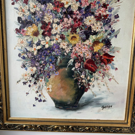 Figurative Oil Painting Flowery Still Life "Flower Vase" Large Artwork Holland Art Shop