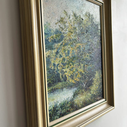 Traditional Landscape Oil Painting "Lone Tree" Vintage Artwork Holland Art Shop